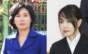 李在明氏夫人キム・ヘギョンさん（左）と尹錫悦氏夫人キム・ゴンヒさん（韓国紙より）