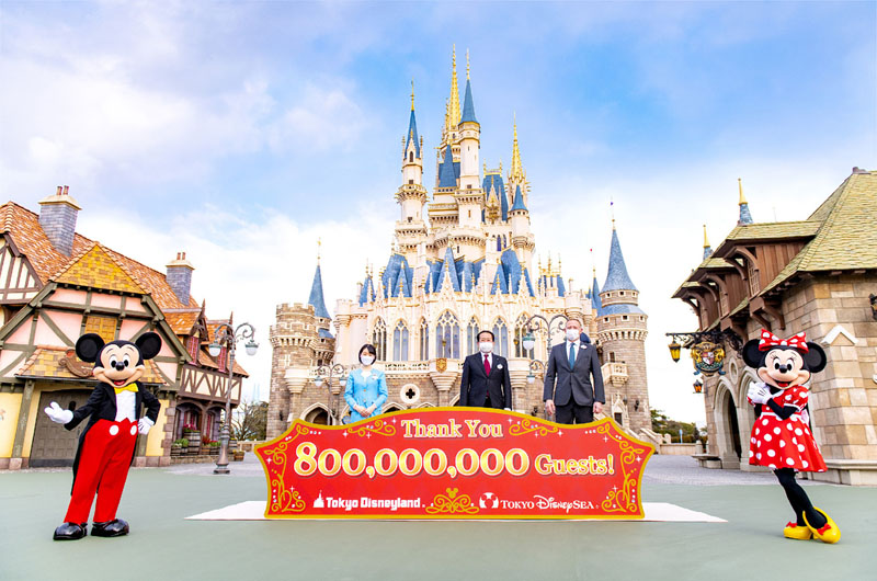 東京ディズニー、入園者数が累計8億人を突破
