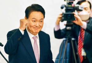 韓国の尹錫悦次期大統領１０日、ソウル（ＡＦＰ時事）