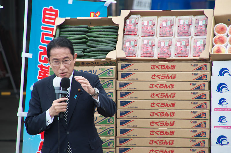 参院選、公示　第一声