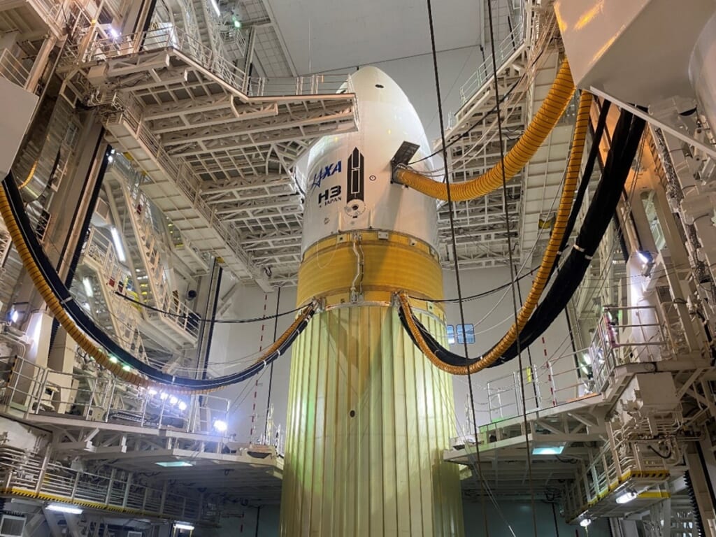 H3ロケットのクローズアウトの様子(JAXA宇宙輸送技術部門HPより)