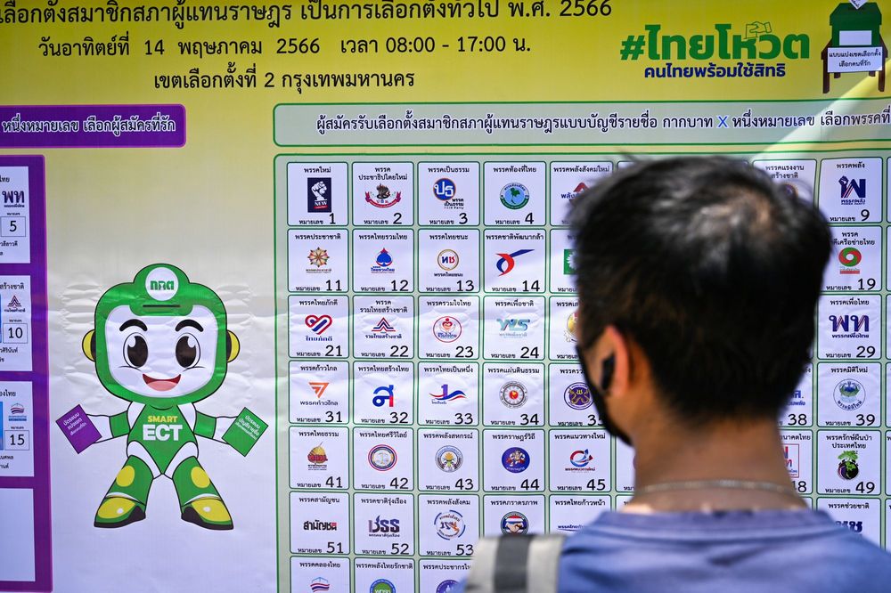 タイ総選挙の様子=タイ・バンコク(UPI)